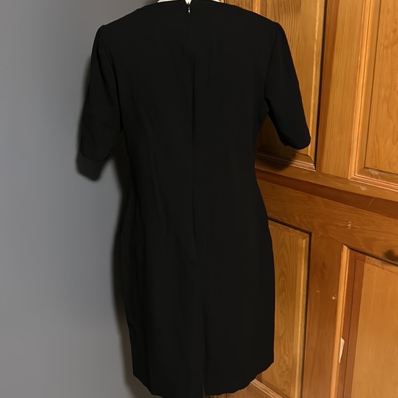 Lafayette 148 NY Black Crepe Peplum Dress - Picture 6 of 8